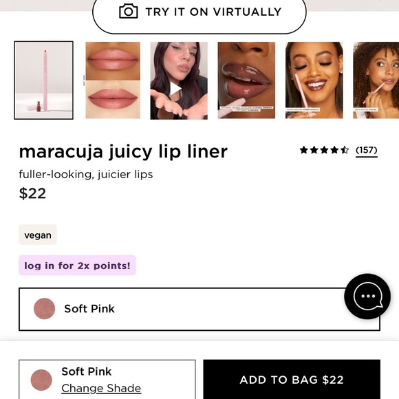 NWT Tarte Maracuja Juicy Lip Duo Lip Balm in Orchid and Lip Liner in Soft Pink - Picture 3 of 13